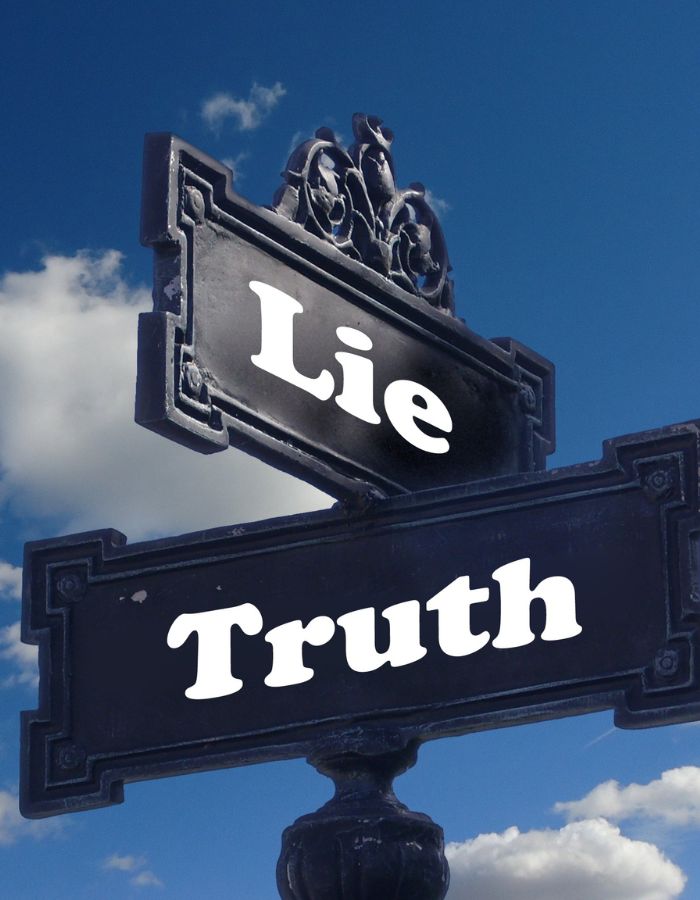 Lie-and-truth-written-on-sign-boards